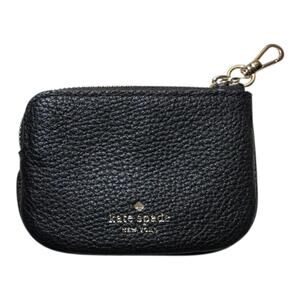 NWOT Kate Spade Rosie Pebbled Leather Black authentic Coin Purse
